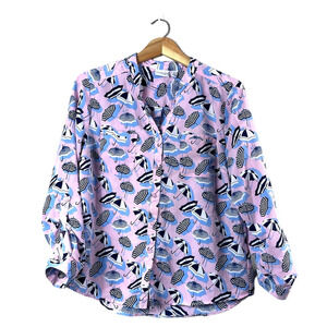 Women's Pink Umbrella Kim Rogers Blouse PL